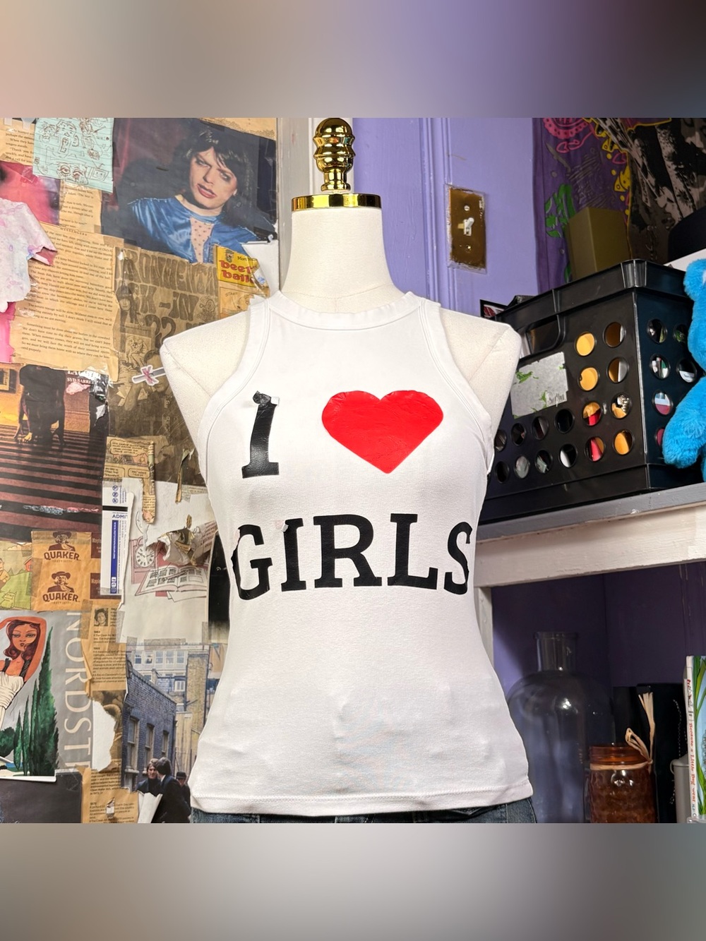 I Love Girls Graphic Tank Top